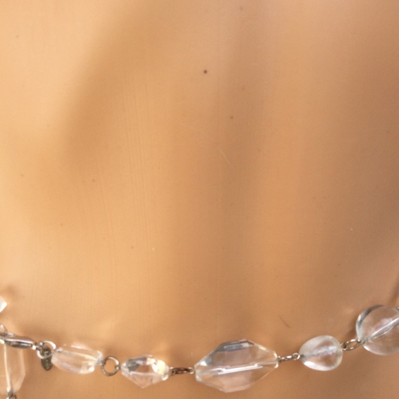 Gorgeous Vtg Talbots Glass/ Silver Statement Long Necklace/Belt - Picture 15 of 15